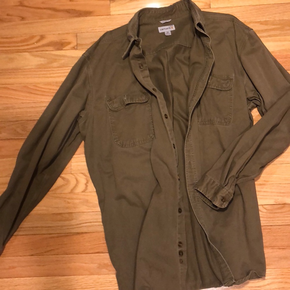 Carhartt heavy cotton shirt 2xl tall